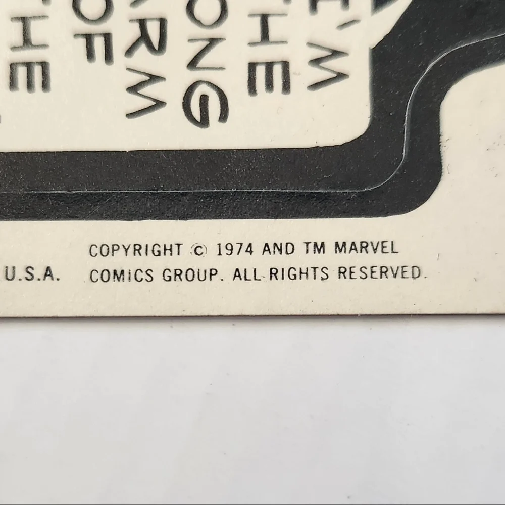 ✨VINTAGE 1975 Topps Marvel Comic Book Heroes Sticker Card - Mr. Fantastic ✨